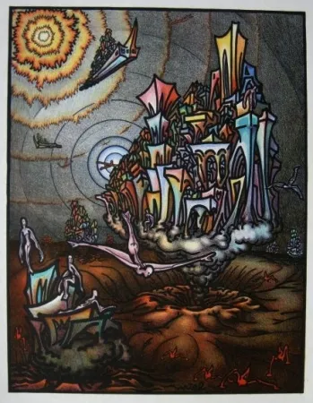 Lithograph Birnbaum - Auf einem anderen Stern / On Another Star