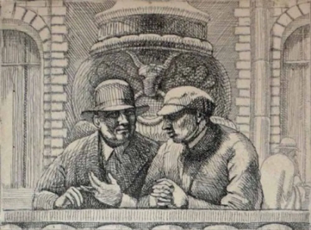 Etching Bishop - Isabel Bishop.  Eight Etchings, 1927-1934.