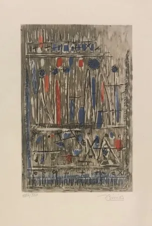 Etching Bissiere - Composition 