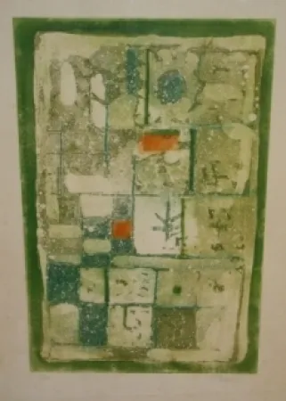 Etching And Aquatint Bissiere - Sans titre