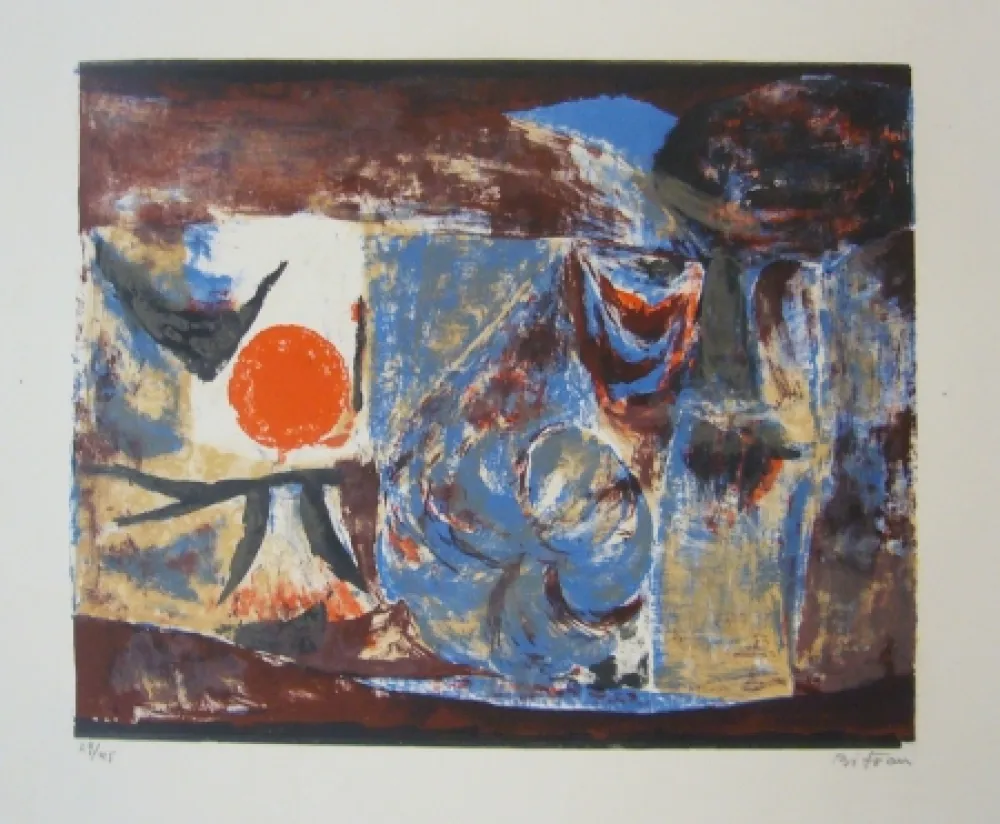 Lithograph Bitran - Composition