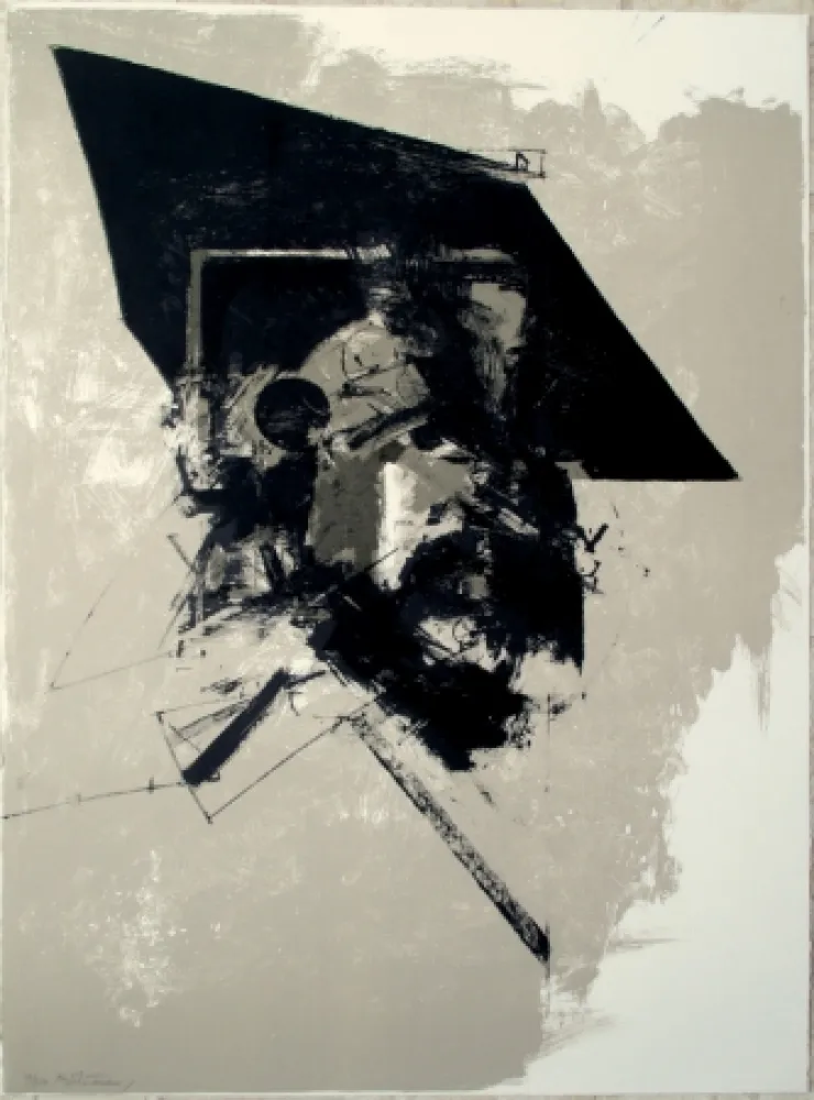 Lithograph Bitran - Composition