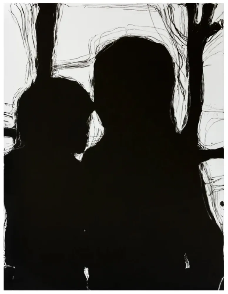 Lithograph Blais - Cachés