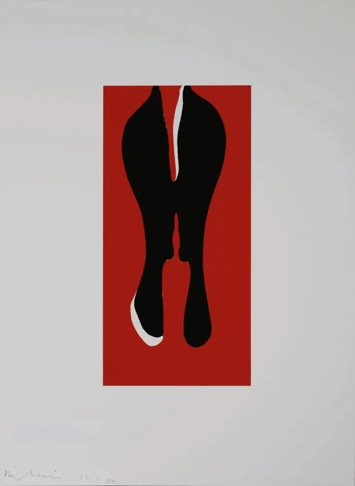 Lithograph Blais - Composition, 1995 - Hand-signed!