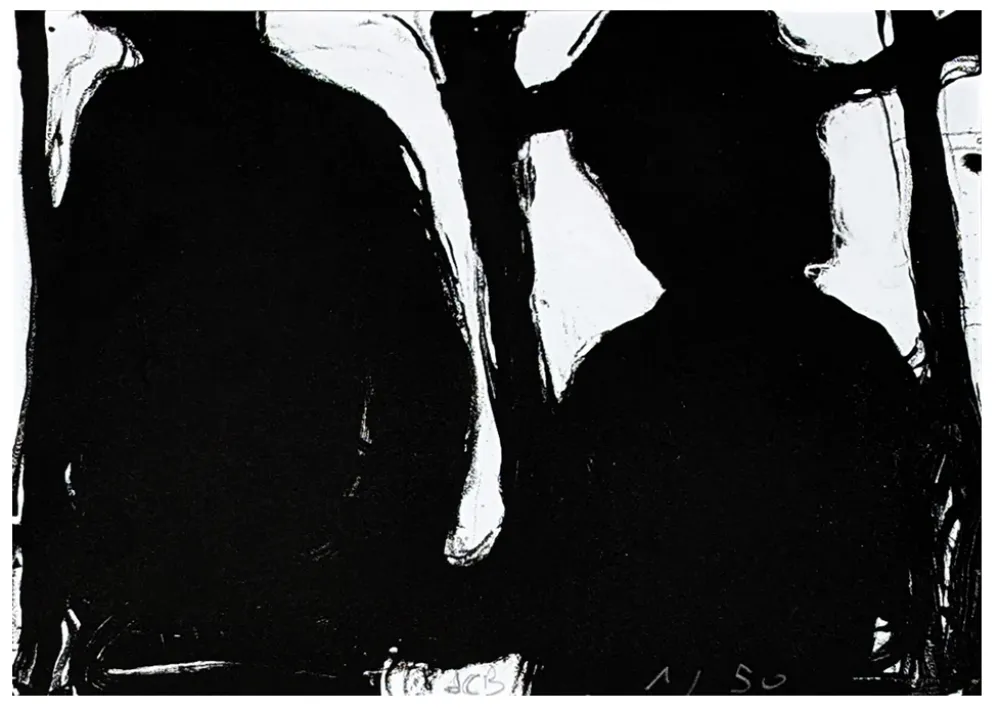 Lithograph Blais - Sombre
