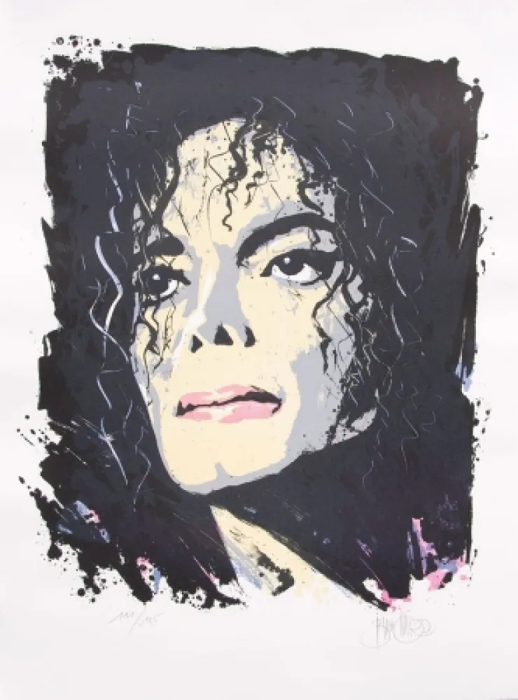 Lithograph Blanchard - Hommage à Michaël Jockson