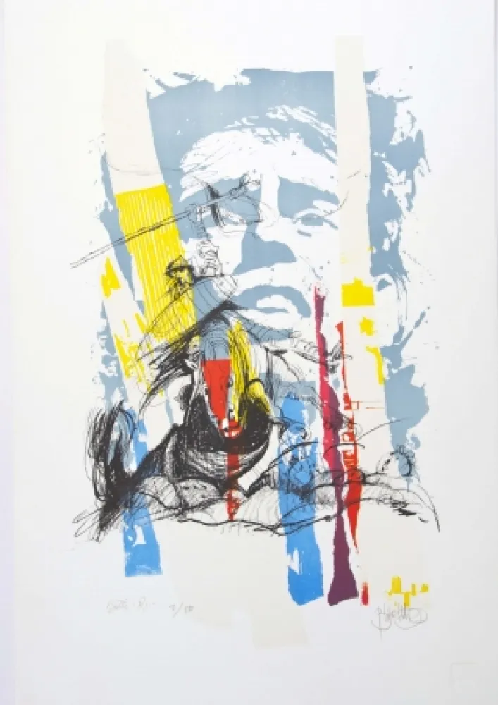 Lithograph Blanchard - Sous le soleil de J. Brel