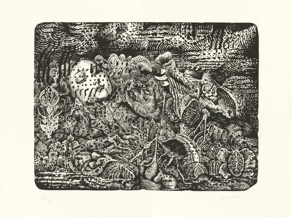 Lithograph Blanquet - Régulateur Altéré