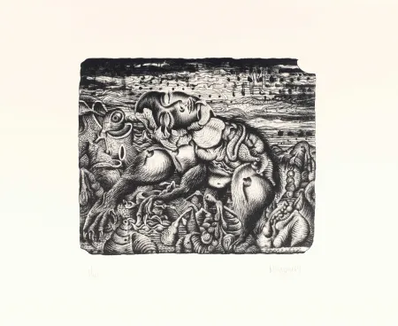 Lithograph Blanquet - Sommeil Apocryphe
