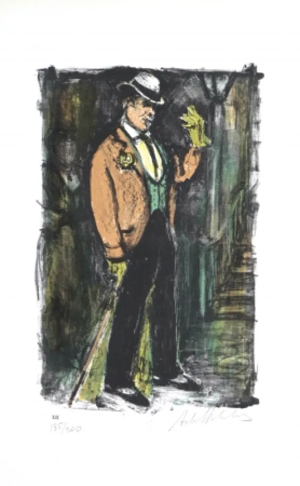 Lithograph Blatas - 	L'Opera Des Gueux, The Beggers Opera Plate XII