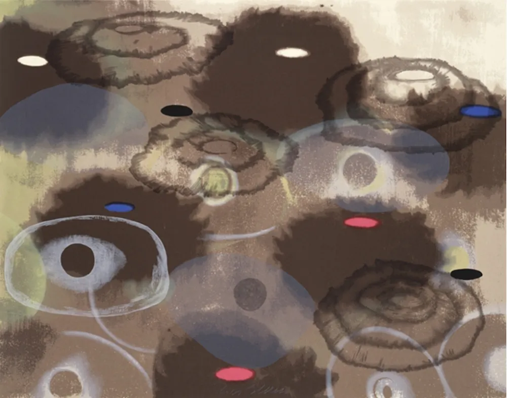 Screenprint Bleckner - Just Because II