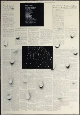 Lithograph Bleckner - September 23rd bis (variant 3)