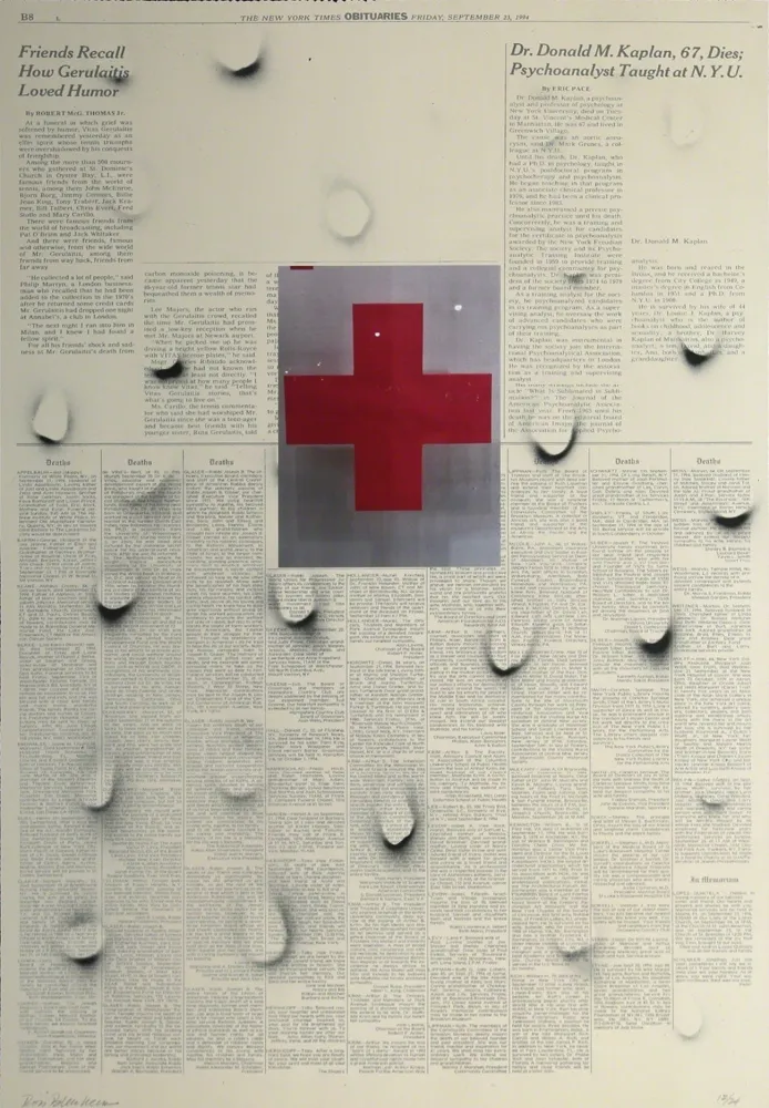 Lithograph Bleckner - September 23rd bis (variant 4)