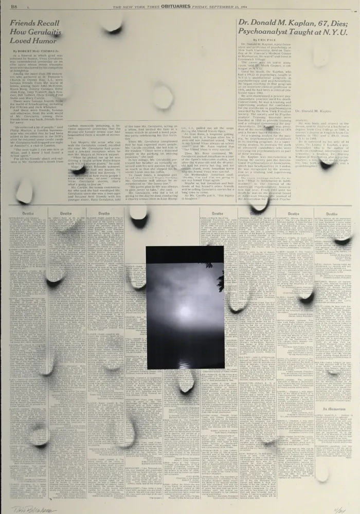 Lithograph Bleckner - September 23rd bis (variant 5)