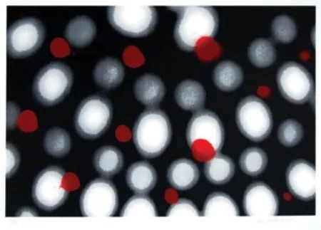 Screenprint Bleckner - Untitled