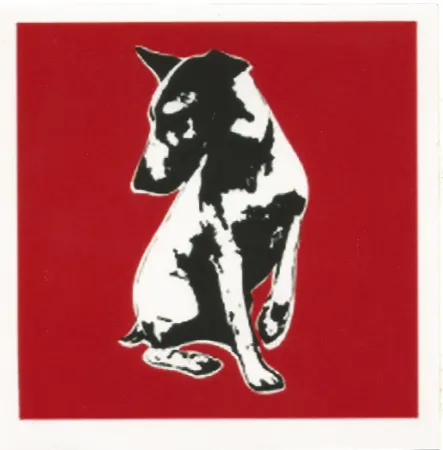 Screenprint Blek Le Rat - His Master's Voiceless (Red)