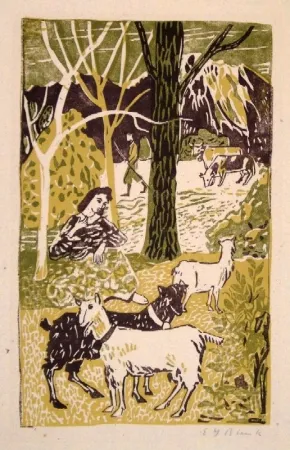 Woodcut Blenk - Untitled