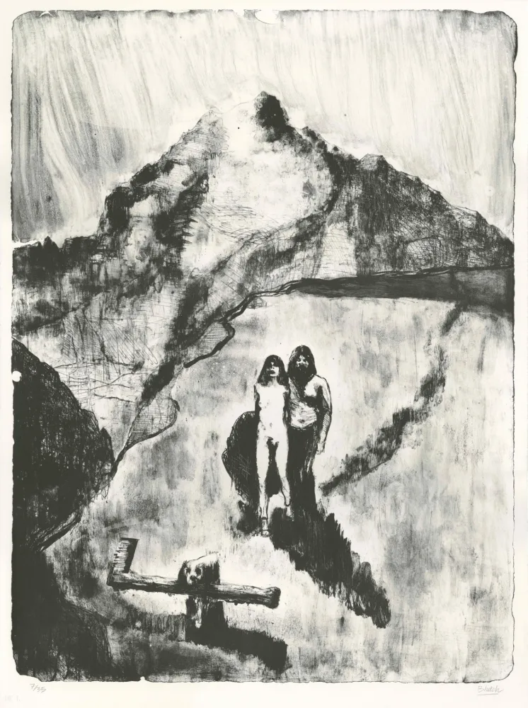 Lithograph Blutch - Le Pays de la Soif