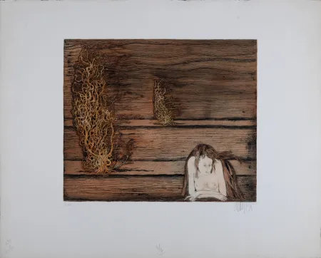 Etching Bo - Le vent se lève, 1968 - Hand-signed !