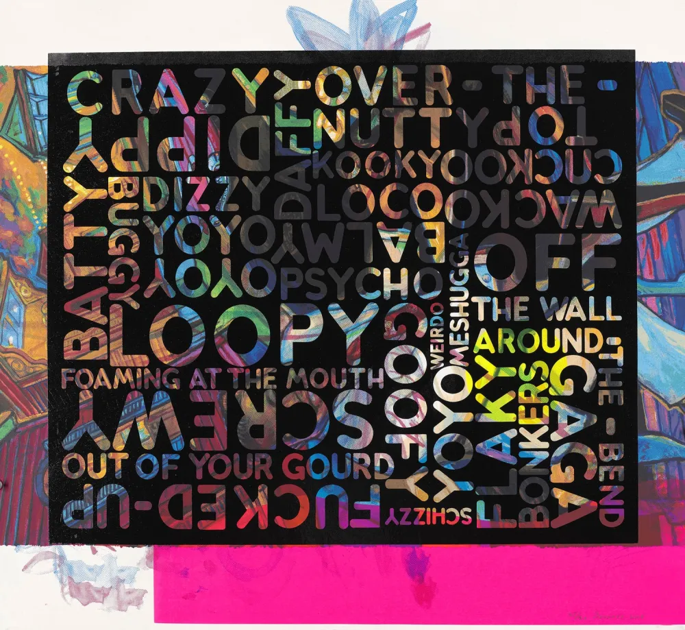 Screenprint Bochner - Crazy (With Background Noise)