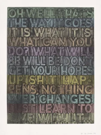 Screenprint Bochner - Oh Well