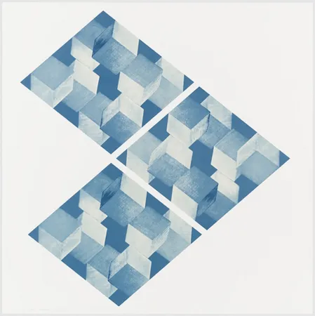 Screenprint Bochner - Untitled (Four X Four X Four)