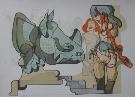 Lithograph Bodini - Senza titolo