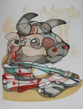 Lithograph Bodini - Senza titolo