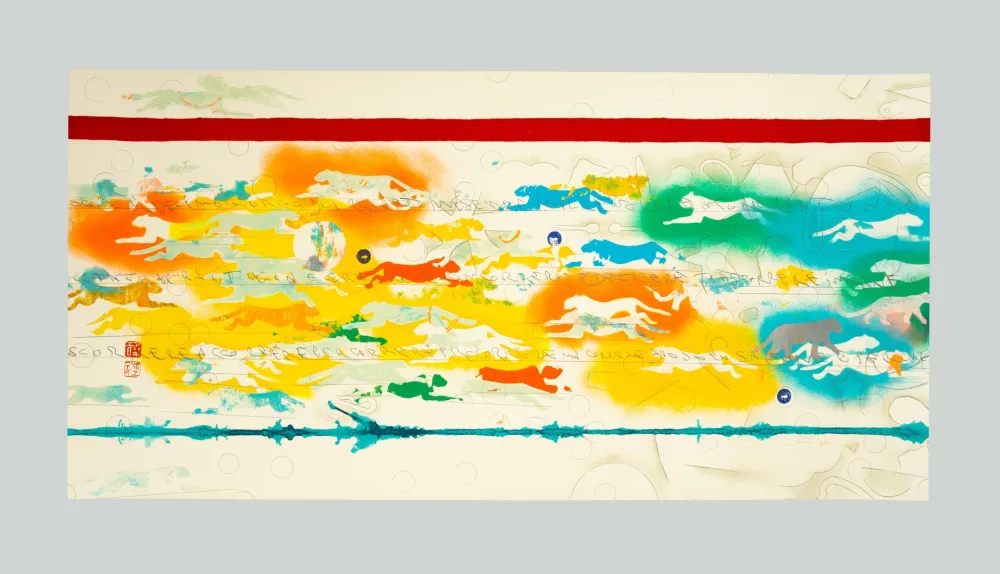 Screenprint Boetti - Pantere