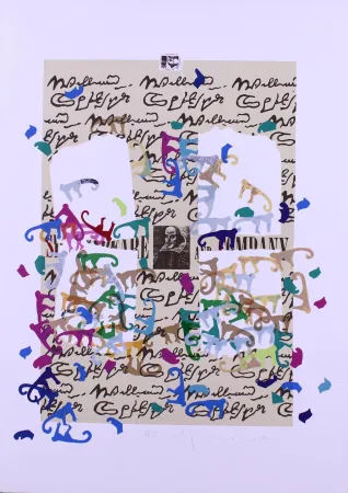 Lithograph Boetti - SHAKESPEARE AND COMPANY