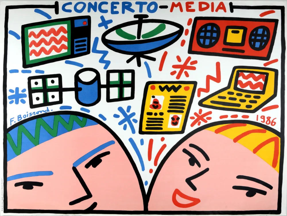Lithograph Boisrond - Concerto Media, 1986