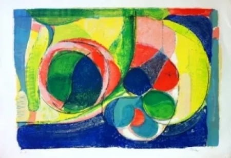 Lithograph Bolin - Composition 6