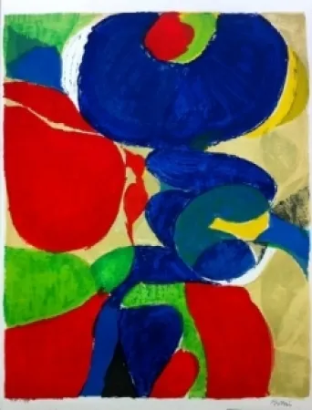 Lithograph Bolin - Composition