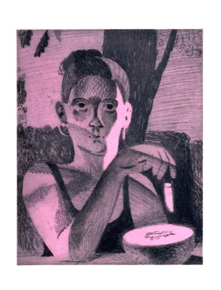 Etching Bollinger - Untitled (Melon Light)