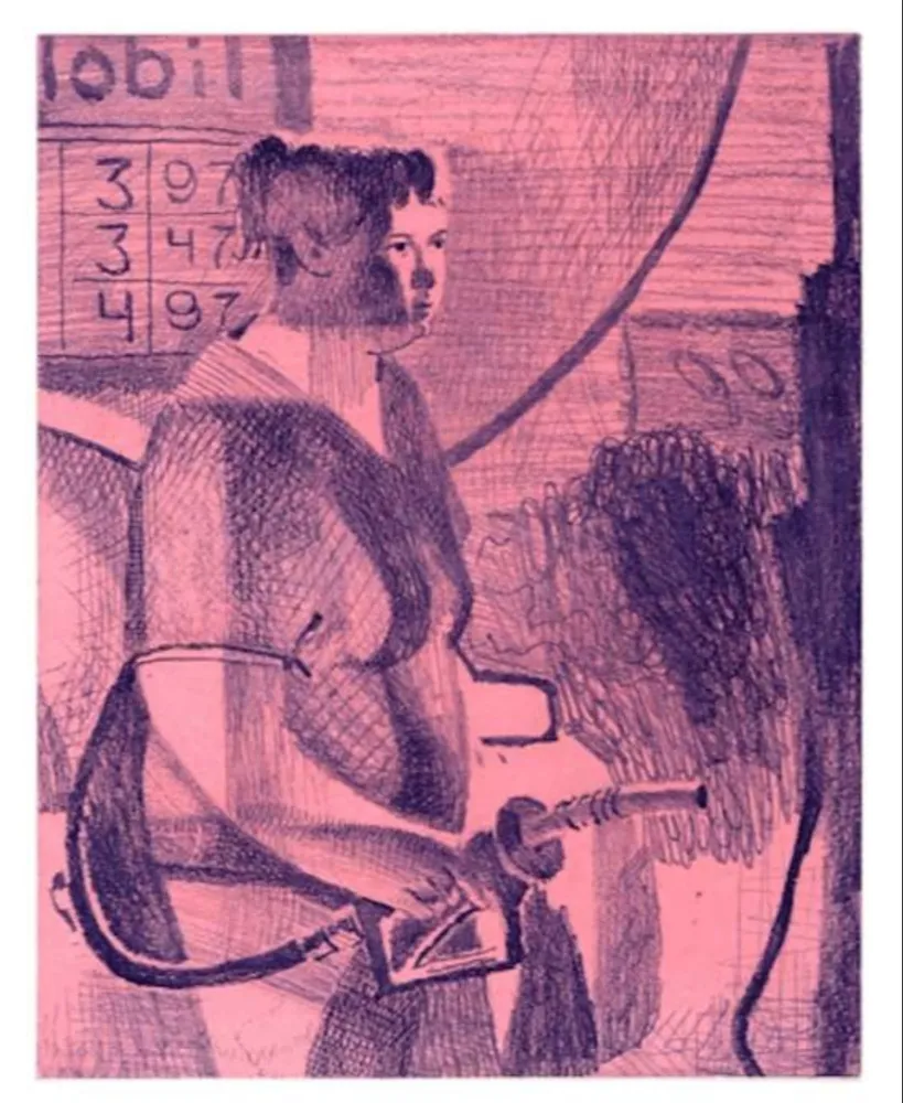 Etching Bollinger - Untitled (Pump Station Pause)