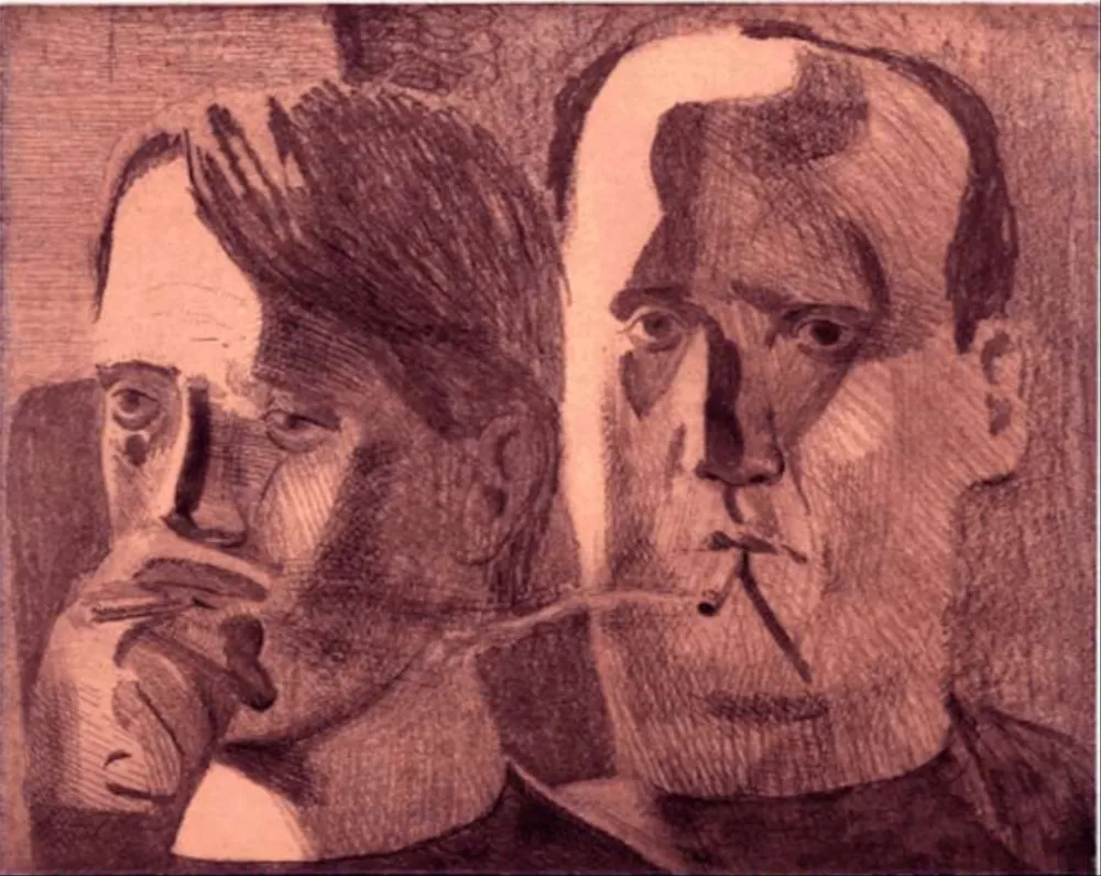 Etching Bollinger - Untitled (Shared Silence)