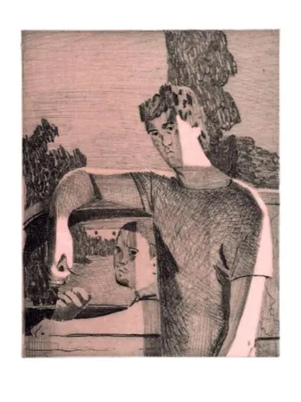 Etching Bollinger - Untitled (Window Exchange)