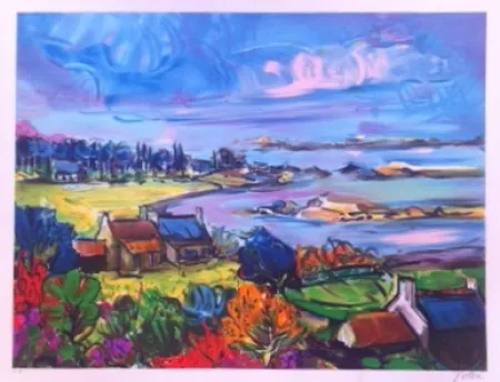 Lithograph Bolorè  - La bretagne