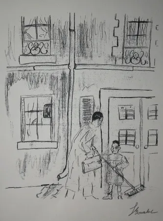 Etching Bonabel - Louis-Ferdinand Céline - Gravure Originale - Voyage au Bout de la Nuit