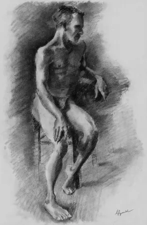 Lithograph Bonabel - Louis-Ferdinand Céline - Litographie Originale / Original Lithograph - Nu Masculin / Male Nude - 1938
