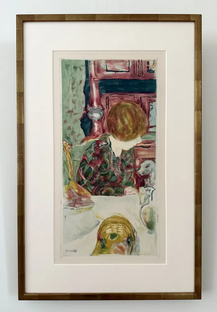 Etching And Aquatint Bonnard -  La Femme au chien