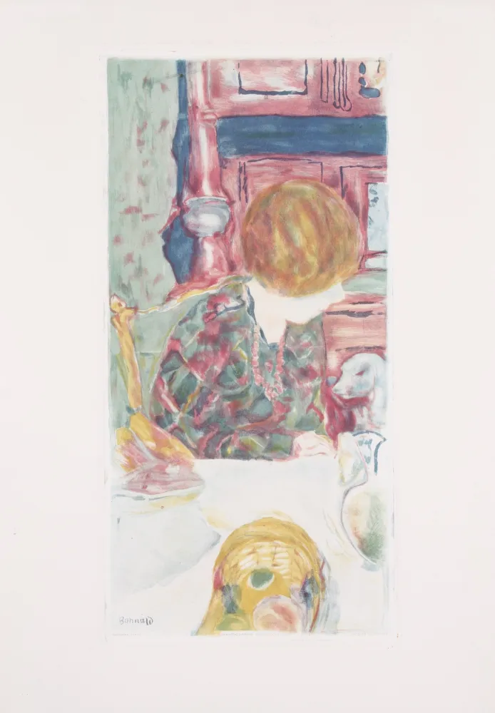 Aquatint Bonnard - La Femme au chien