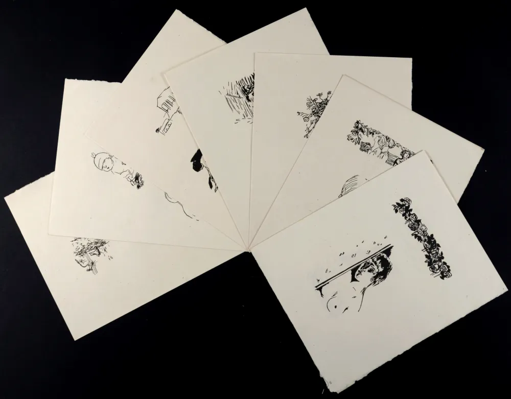 Woodcut Bonnard - La Vie de Sainte Monique, Suite de bois non utilisés #II, 1930