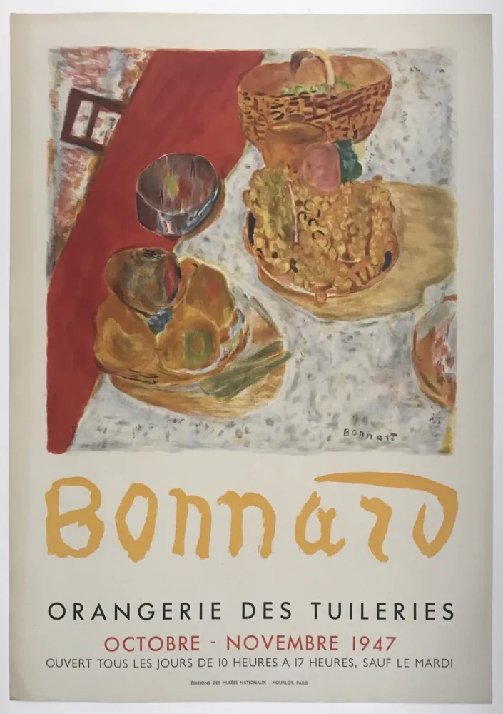 Lithograph Bonnard - Orangerie des Tuileries