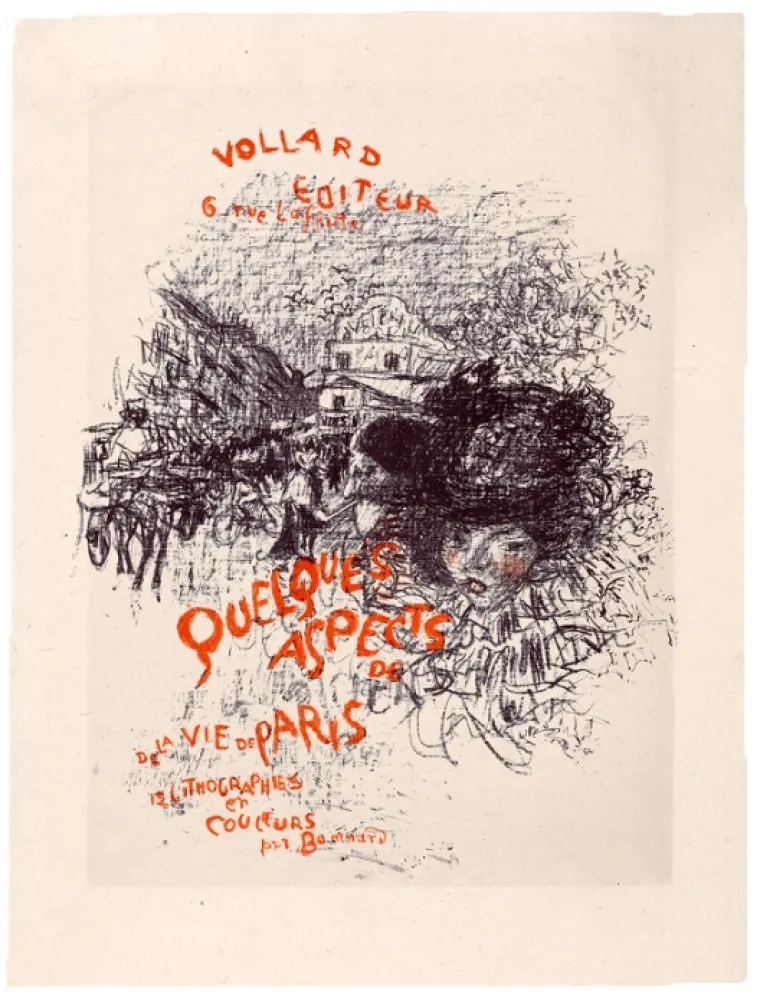 Lithograph Bonnard - Quelques aspects de la vie de Paris 