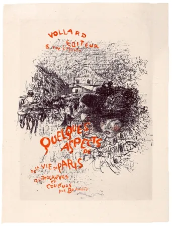 Lithograph Bonnard - Quelques aspects de la vie de Paris 