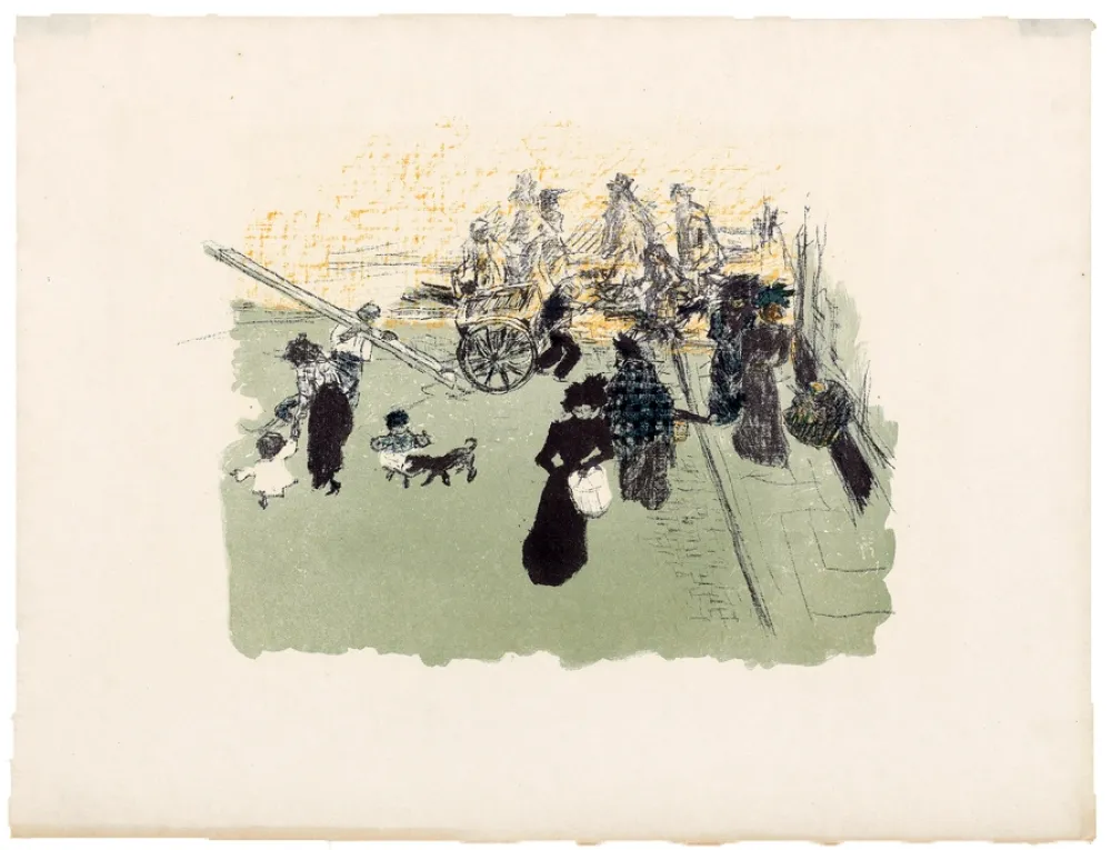 Lithograph Bonnard - Quelques aspects de la vie de Paris 2