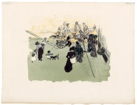 Lithograph Bonnard - Quelques aspects de la vie de Paris 2