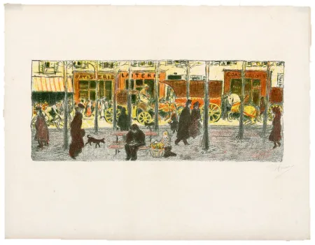 Lithograph Bonnard - Quelques aspects de la vie de Paris 3
