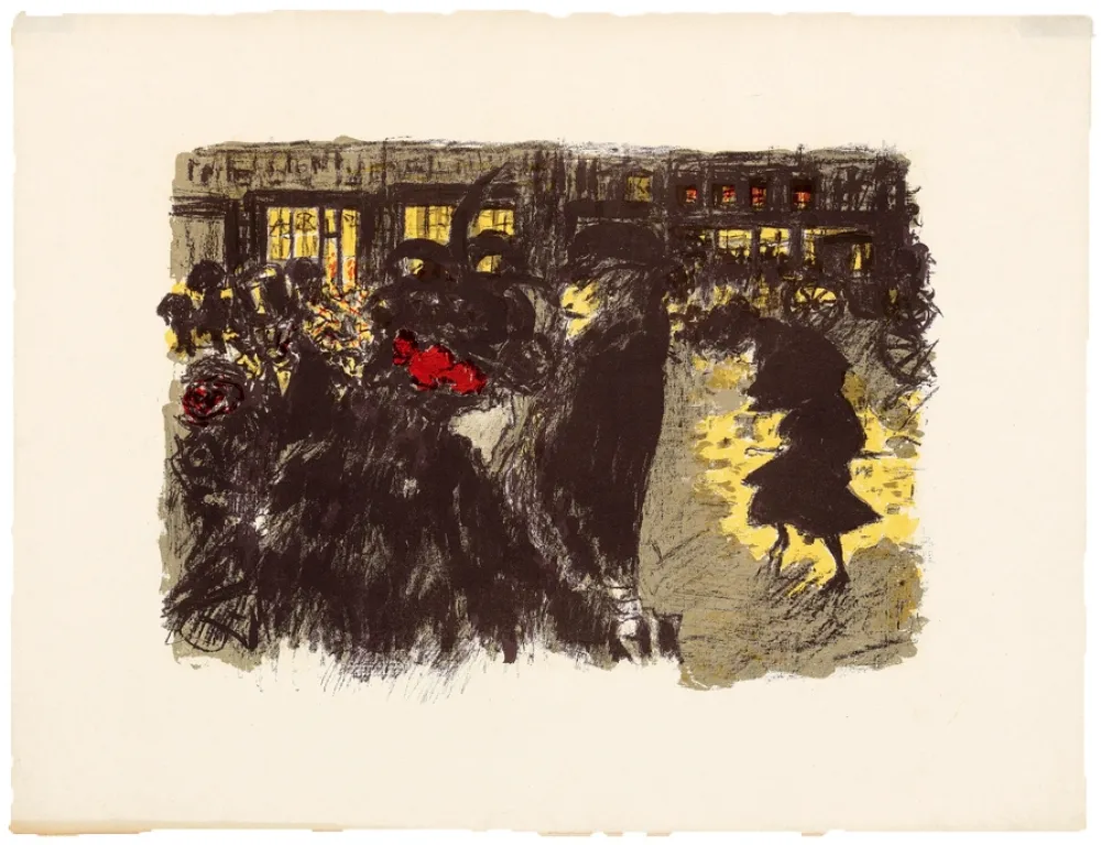 Lithograph Bonnard - Quelques aspects de la vie de Paris 4